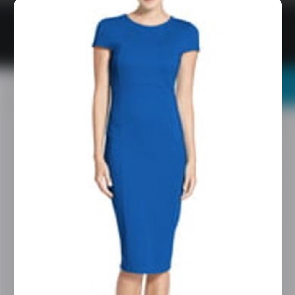 Felicity and Coco Ward Seamed Pencil Dress Cobalt